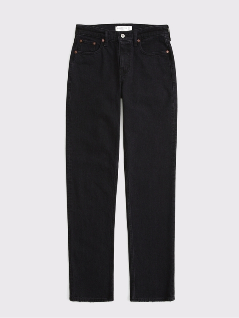 Mid Rise 90s Straight Jean In  BLACK Size 26R